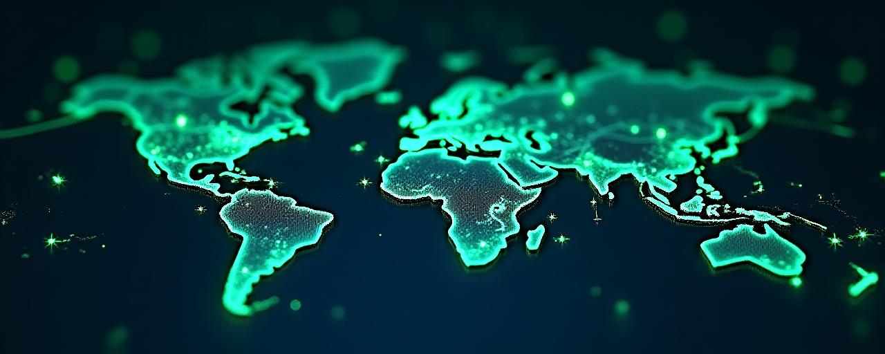 Abstract digital representation of global logistics and legal frameworks